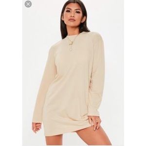 Tan casual Sweater dress